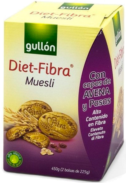 Печиво Gullon Diet Fibra Muesli 450 г 