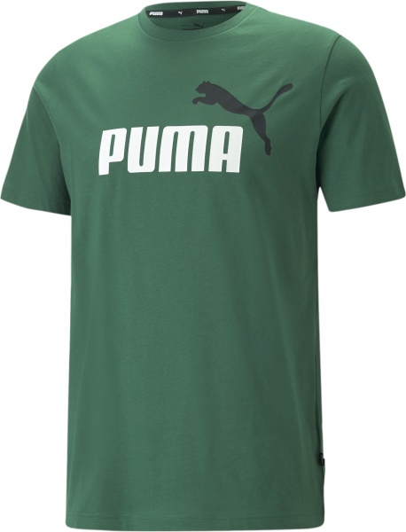 Футболка Puma ESS+ 2 COL LOGO TEE 58675937 р.S зелений