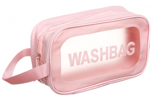 Косметичка середній 24,5х9,5х14,5 см рожевий ЕВА/полиуретан 