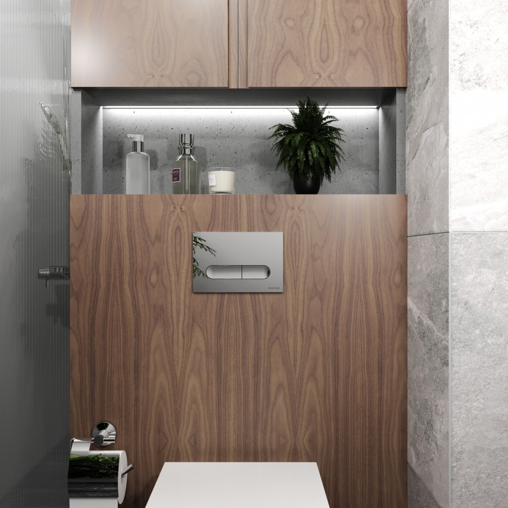 Клавиша смыва Koller Pool Orion Pro New хром глянец