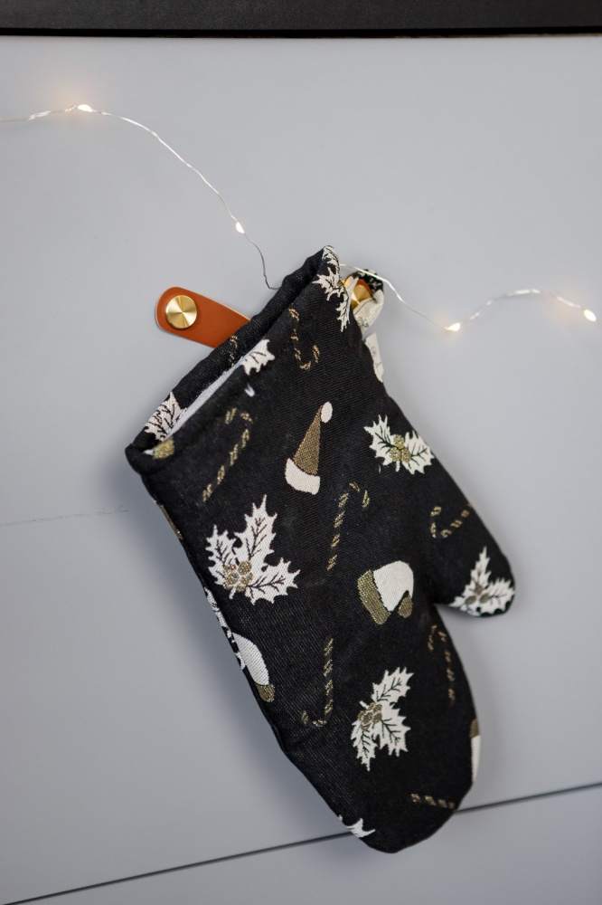 Рукавиця Шапочки на чорному 18x32 см Прованс