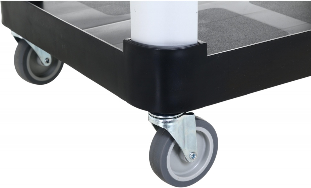 Тележка сервировочная черная UFB 725x410х880 мм пластик