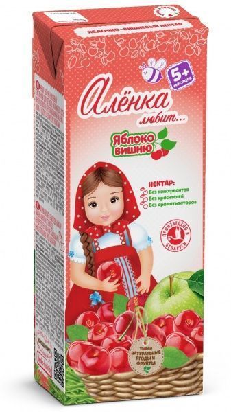 Нектар Аленка любит Яблуко-вишня 0,2 л