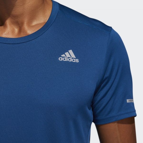 Футболка Adidas RUN IT TEE M DQ2536 XL темно-синій