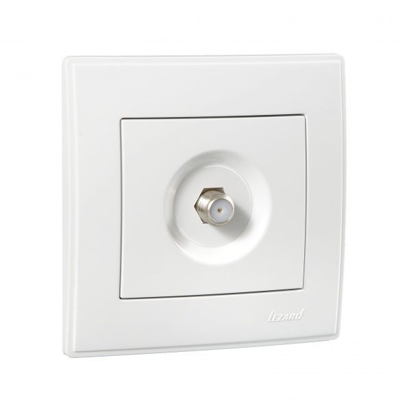 Розетка спутниковая Lezard Lesya белый 705-0202-164