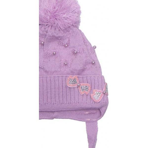 Шапочка дитяча для дівчинки Luna Kids р.48-50 бузковий 1826