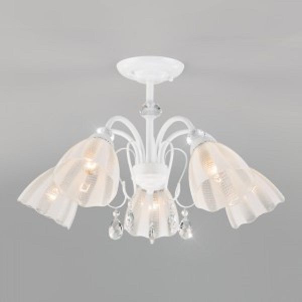 Люстра стельова Strotskis Floranse 5x60 Вт E27 білий 30155/5 