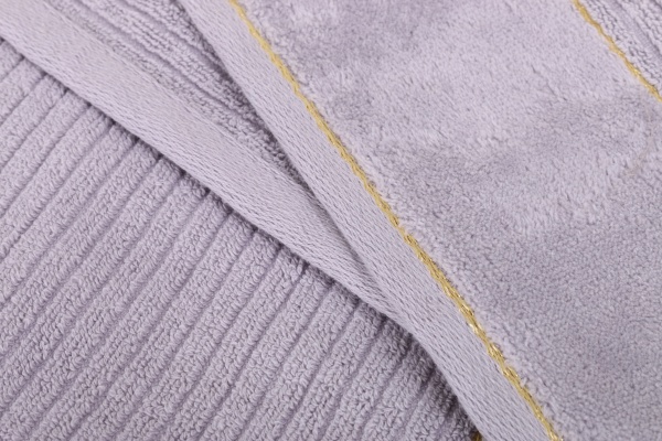 Набор полотенец махровых Gold 2 шт серый BILTEX 