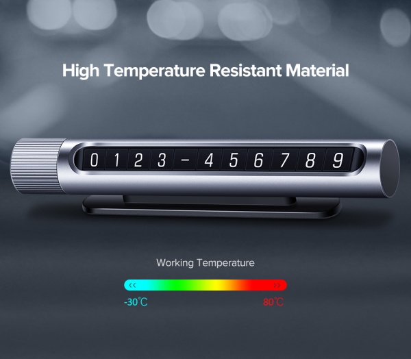 Табличка інформаційна UGREEN LP151 Temporary Parking Card Space Gray (50722)