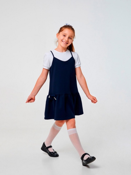 Сарафан Smil р.140 темно-синий 120365 