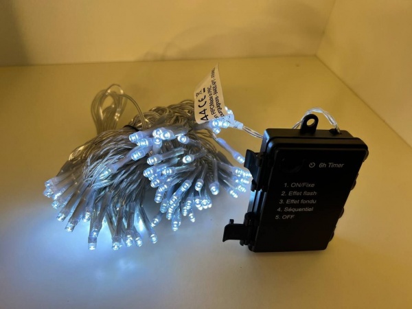 Гирлянда Blachere CARA100D холодная белая светодиодная (LED) 100 ламп 10 м 