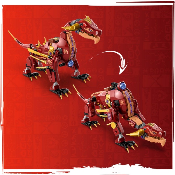 Конструктор LEGO NINJAGO Вулканічний Дракон, що трансформує Хітвейва 71793