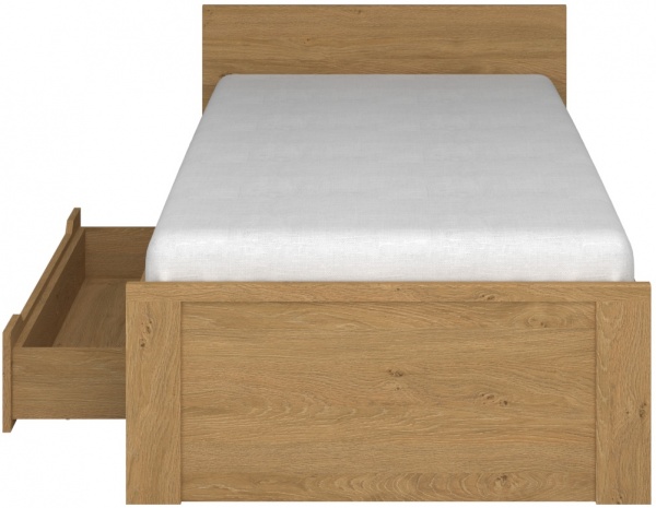 Ліжко VMV Holding 1S 90 PAVI 90x200 см дуб кам'яний 