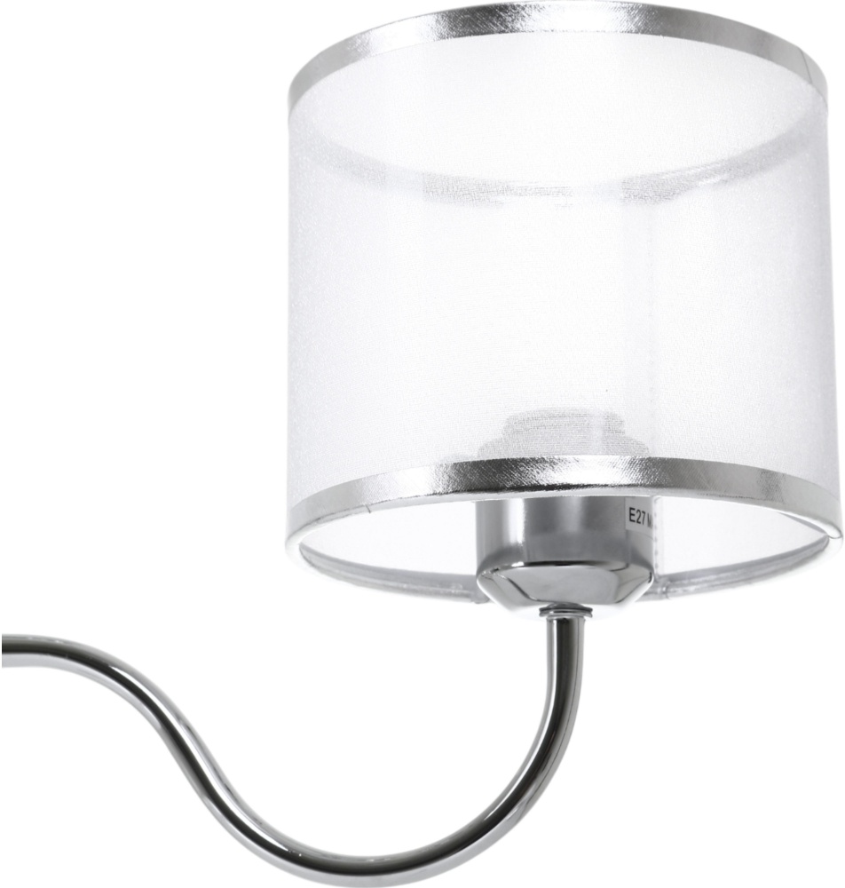 Люстра Sensio Nanter 3x40 Вт E27 білий/хром LS-07299/3S-E2740W