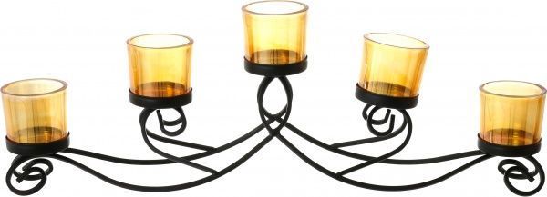 Свічник на 5 свічок Орнамент 52x11x19 см