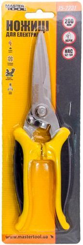 Ножиці MASTERTOOL універсальні для електрика 200 мм 75-2231