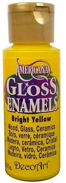 Фарба для скла та кераміки Americana жовтий 59 мл DecoArt