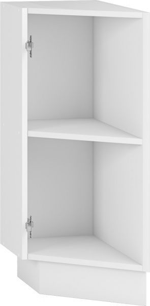 Тумба нижняя угловая 300x820x522 мм белый 