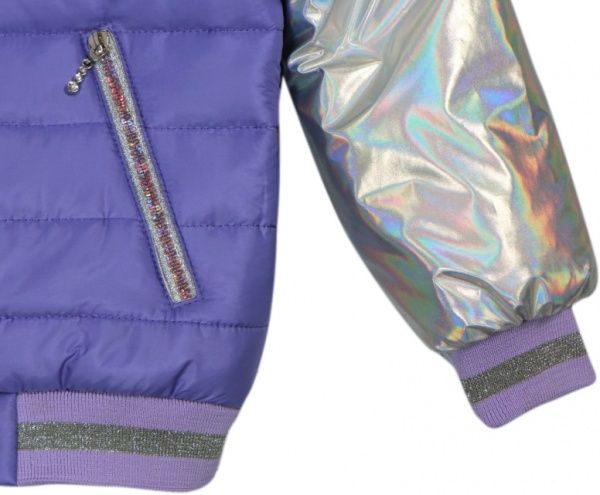 Бомбер DaNa-kids для девочки Сияние р.122 светло-сиреневый 52061 