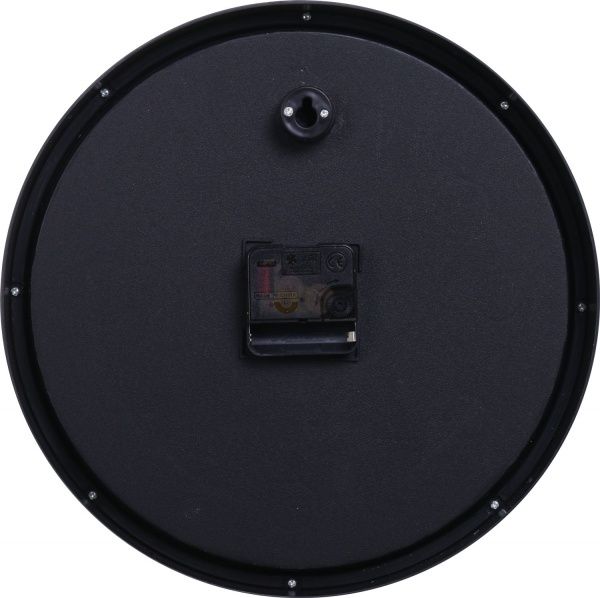 Часы настенные Instant 30 см черные с белыми цифрами Ningbo Royal Clock