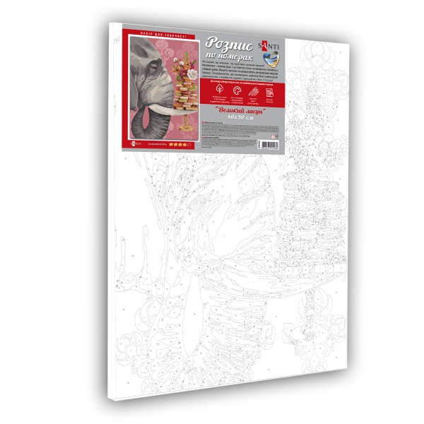 Картина за номерами Великий ласун 954002 40x50 см Santi 