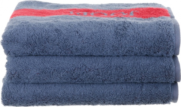 Полотенце махровое Doubleface 50x100 см деним Cawo 