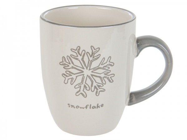 Чашка Новогодняя. Снежинка 330 мл 858-0037 Lefard