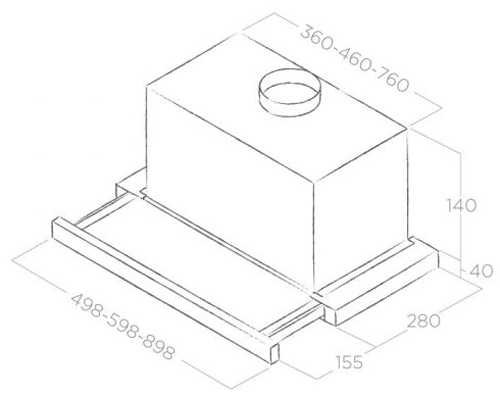 Вытяжка Elica ELITE 14 PLUS BL/A/60