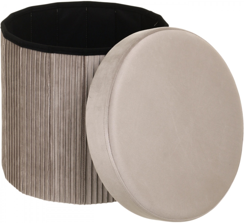 Сундук-пуф Sensio для хранения Velora 380х380х380 мм серый (HS15-F11)