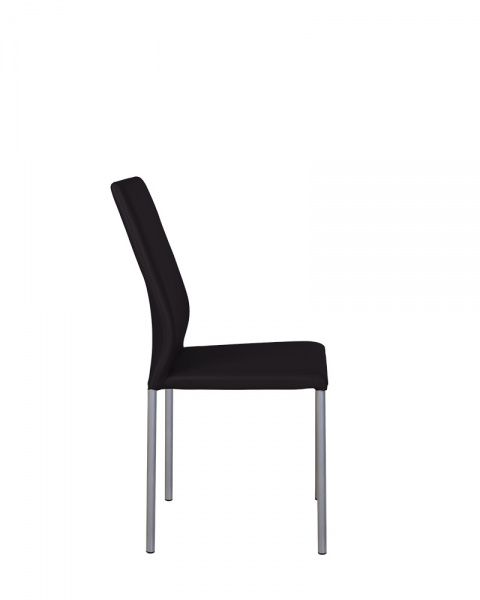 Стілець обідній Nowy Styl NIK ALU (BOX-4) (CH) V-4 алюміній/чорний