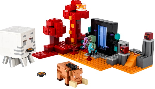 Конструктор LEGO Minecraft Засідка біля порталу в Нижній світ 21255