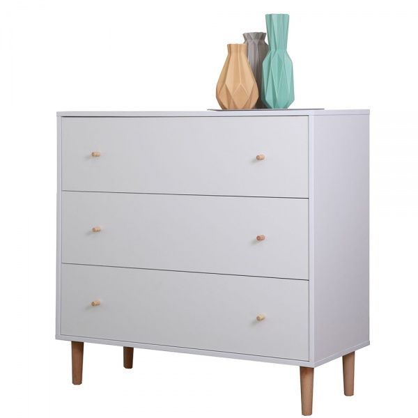 Комод Скандинавія 3Ш 1000х400х958 аляска/аляска 