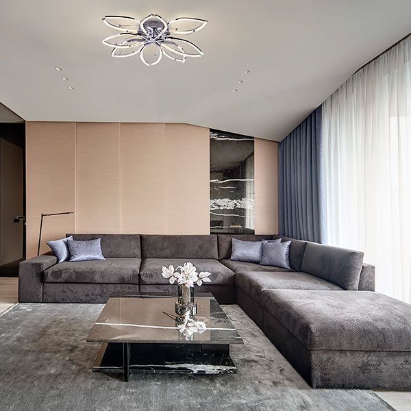 Люстра світлодіодна Strotskis Fiona 96 Вт хром 90092/8 