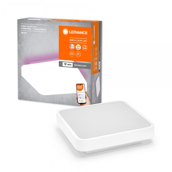 Світильник світлодіодний Ledvance LED SMART WIFI ORBIS SQ BL 35x35 см білий 