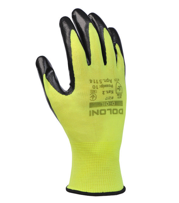 Рукавички Doloni з покриттям нітрил XL (10) 5114