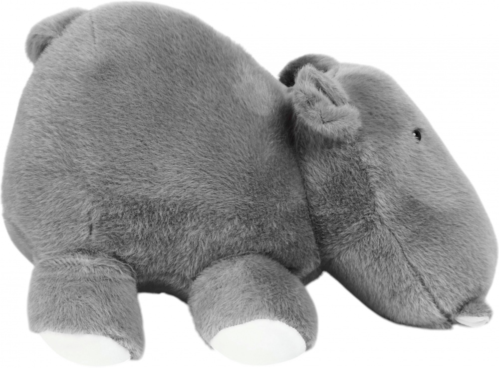 Мягкая игрушка HW Plush Paws Бегемот 40 см серый HF11394 16'