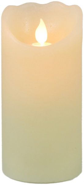 Декорация новогодняя Свеча светодиодная 7,5х15 см кремовый C4511 