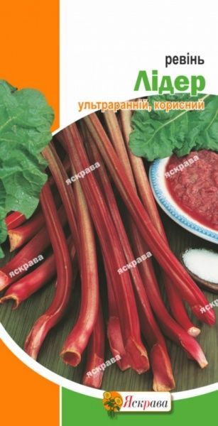Семена Яскрава ревень Лидер 1г (4823069802240)