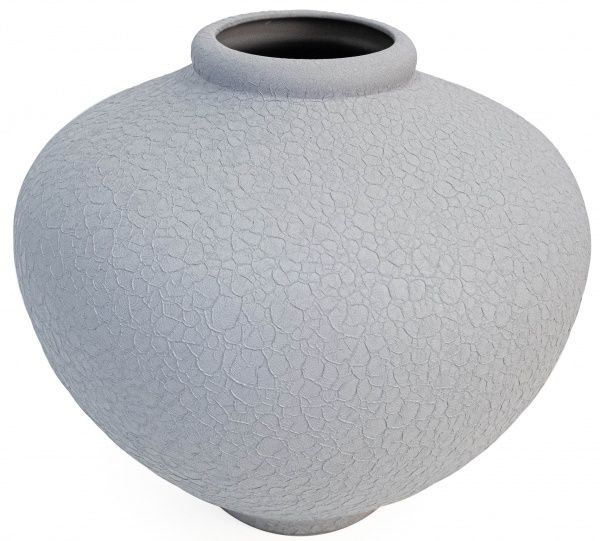 Ваза Юла шовк сірий 21 см