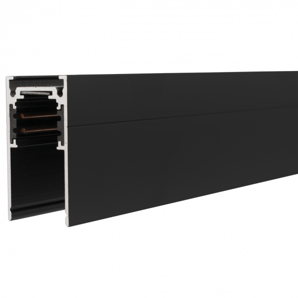 Шинопровод 1-фазный под магнитные треки накладной Hopfen 296422 200 см черный 