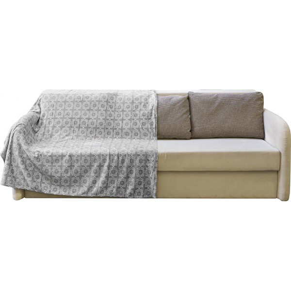 Плед La Nuit Secret 160x200 см серый с белым