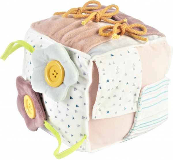 Кубик-развивайка Bambinelli Учимся одеваться 17 см MC045