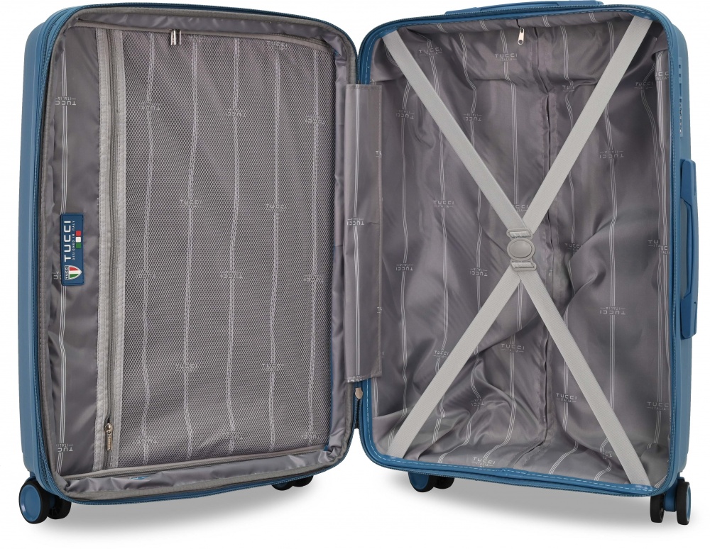 Чемодан Tucci MS-2564 M 62 л голубой