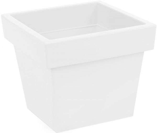 Горщик пластиковий Prosperplast Lofly low квадратний 15,2л білий (70719-449) 