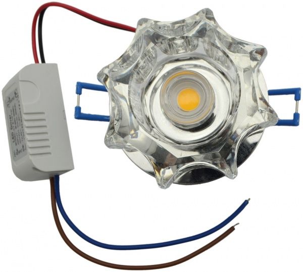 Светильник точечный Feron JD159 COB LED прозрачный 