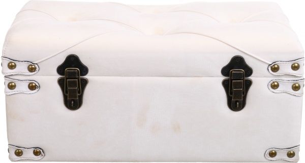 Скриня-пуф Art&Crafts Велюр 50х25х23 см айвори 