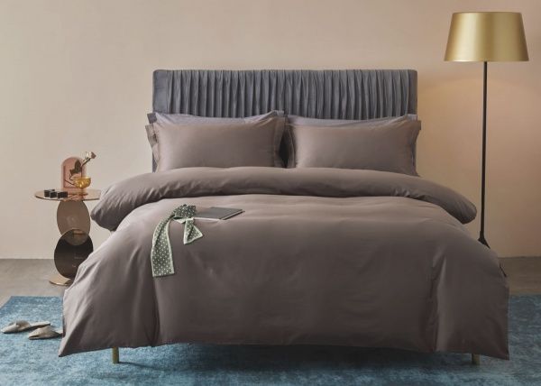 Простынь Mono brown D 240x260 см коричневый La Nuit 