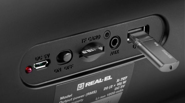 Акустическая система Real-el X-727 2.0 black 