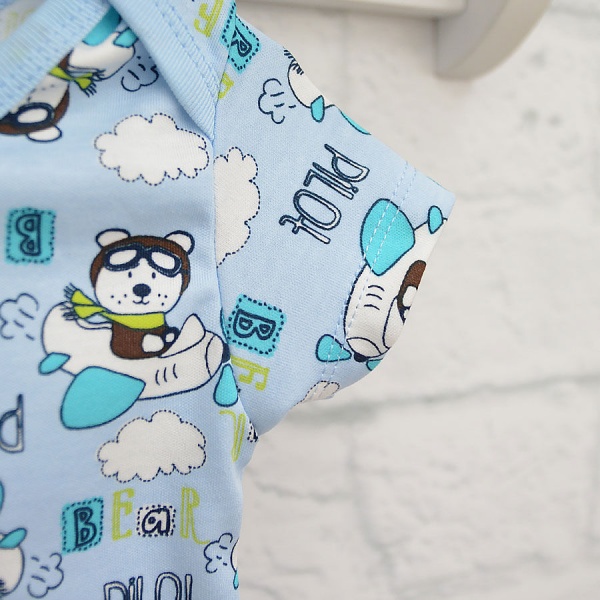 Боди детское для мальчика Blanka Пилот р.92 голубой 110136 