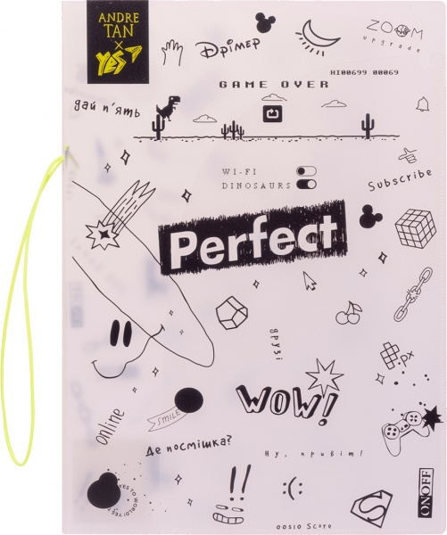 Папка-куточок А4 by Andre Tan на резинці Crystal YES 491945 